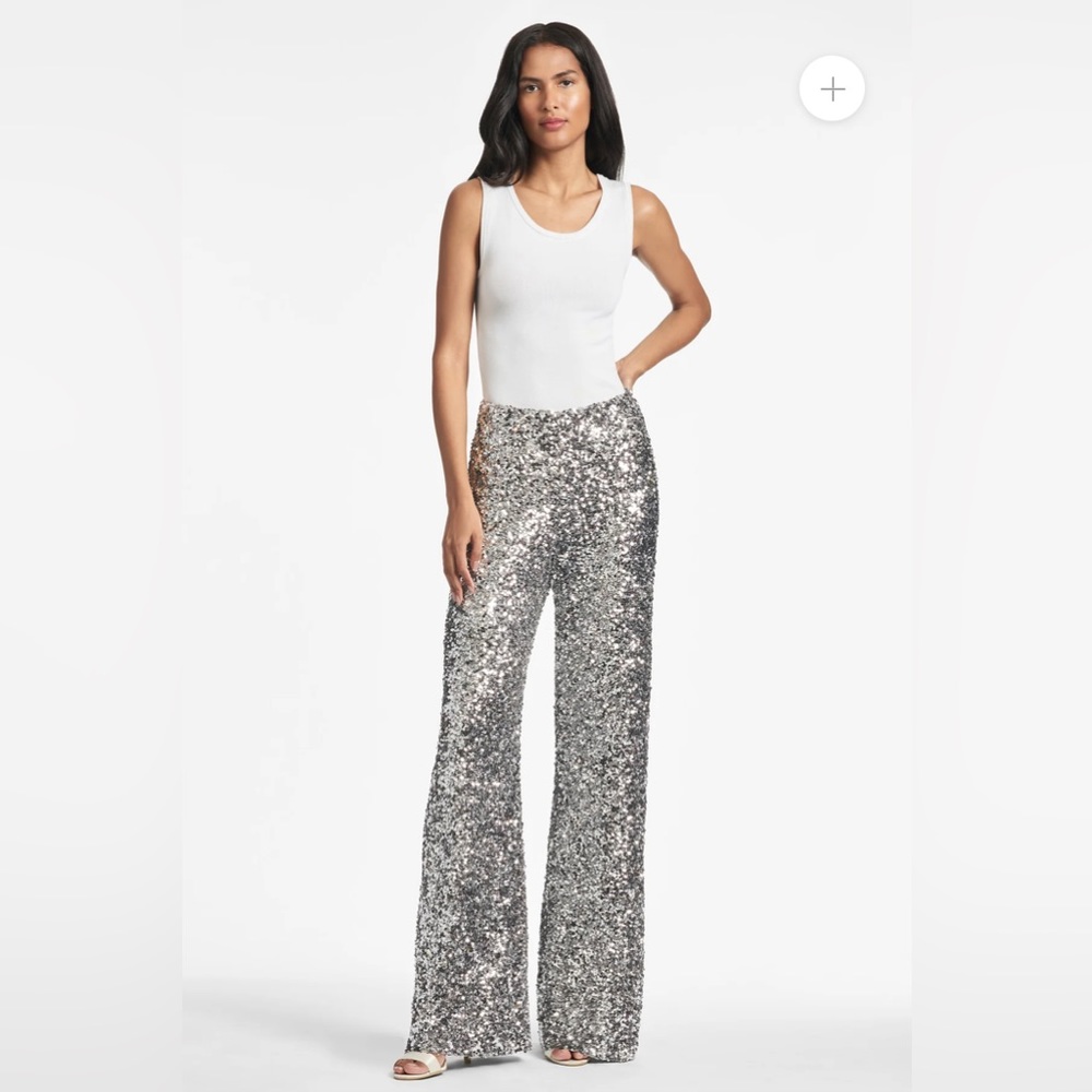Sachin + Babi Alli Pant - Silver Sequins
